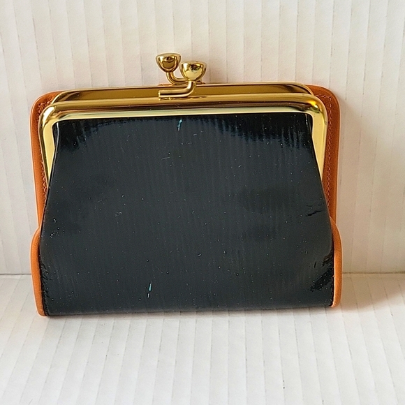 VINTAGE BOND STREET Original Brown/Black Leather woman’s wallet - Picture 6 of 6